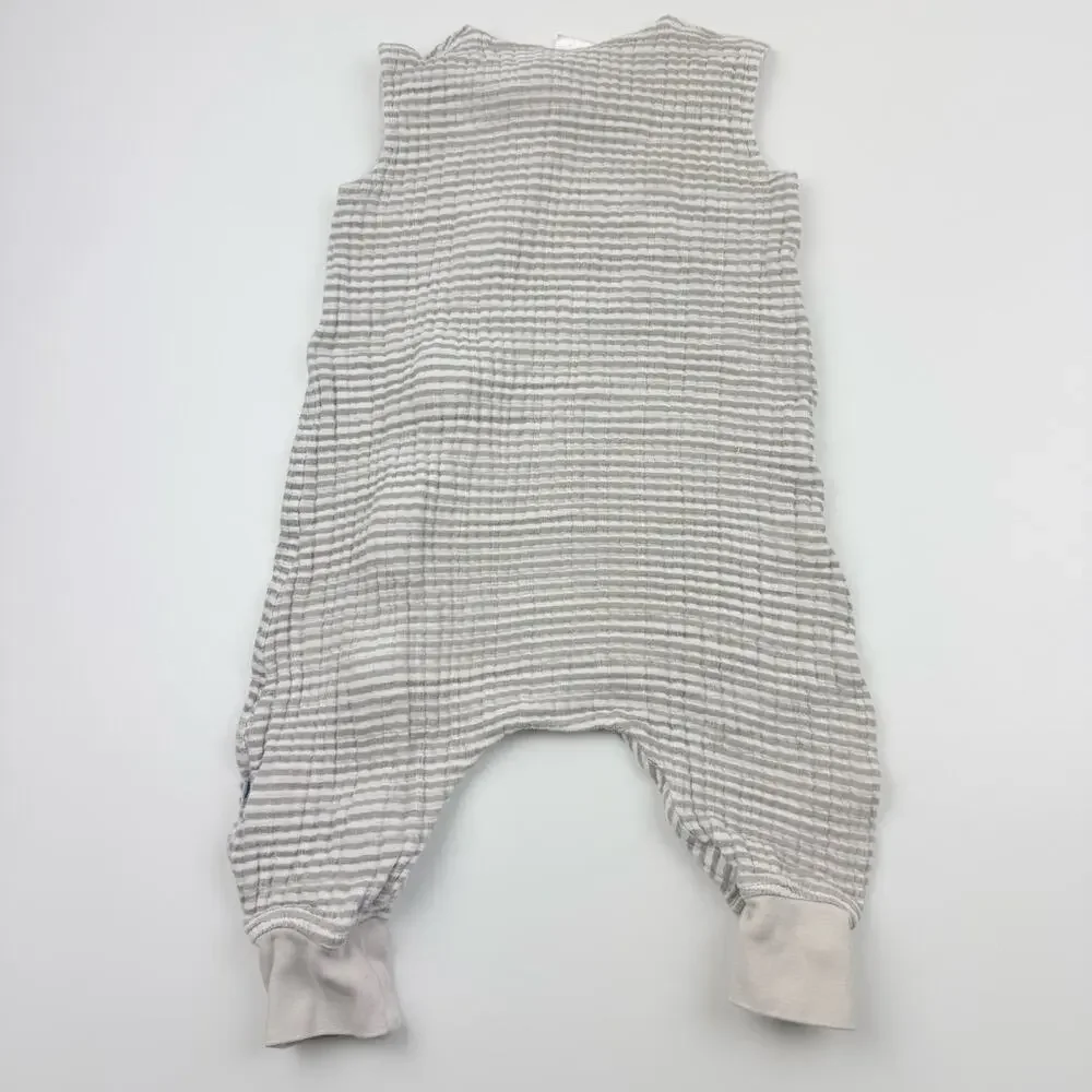 Little Unicorn Gray Striped Muslin Sleepsack Swaddle, 12/18m